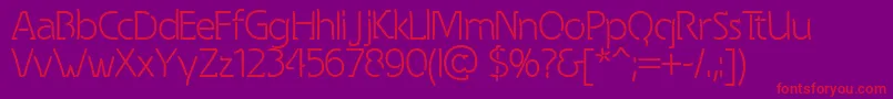 fuente Spongy – Fuentes Rojas Sobre Fondo Morado