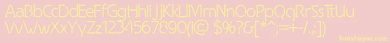 fuente Spongy – Fuentes Amarillas Sobre Fondo Rosa