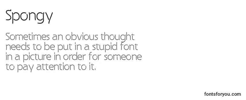 Schriftart Spongy