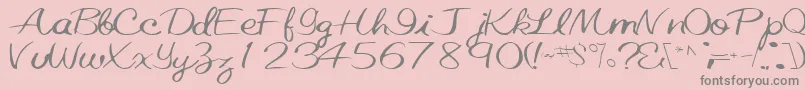 fuente ElasticRegularTtnorm – Fuentes Grises Sobre Fondo Rosa