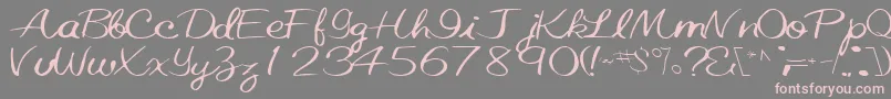 More about ElasticRegularTtnorm Font ElasticRegularTtnorm Font – Pink Fonts on Gray Background
