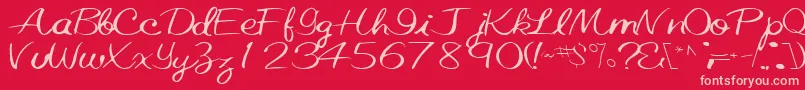 More about ElasticRegularTtnorm Font ElasticRegularTtnorm Font – Pink Fonts on Red Background