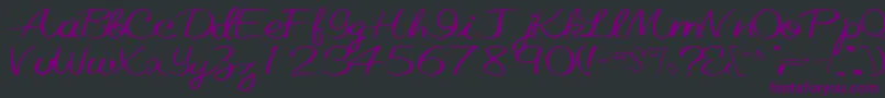 ElasticRegularTtnorm Font – Purple Fonts on Black Background