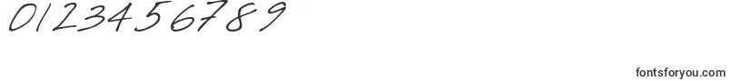 DjbCrisScript Font – Fonts for Numbers and Digits