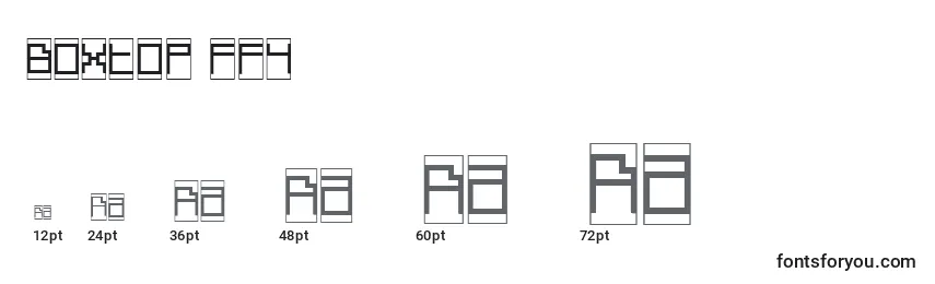 Boxtop ffy Font Sizes