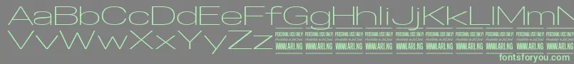 SpecifypersonalExexplight Font – Green Fonts on Gray Background