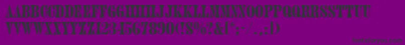 フォントJuniper – 紫の背景に黒い文字