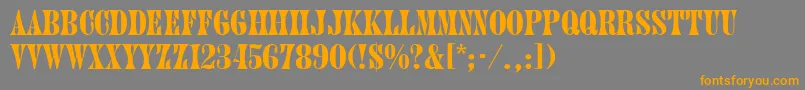 Шрифт Juniper – оранжевые шрифты на сером фоне