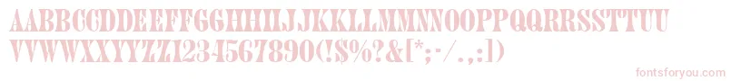 Juniper-fontti – vaaleanpunaiset fontit valkoisella taustalla