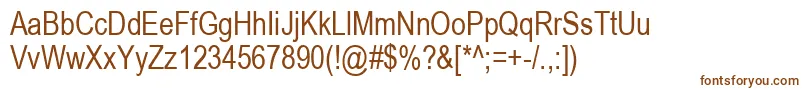 Arial80n Font – Brown Fonts on White Background