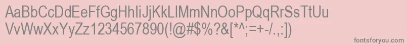 Arial80n Font – Gray Fonts on Pink Background