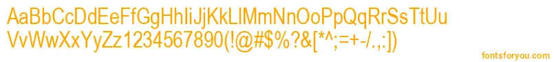 Arial80n Font – Orange Fonts on White Background