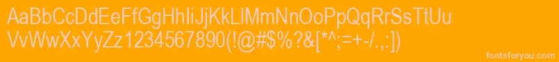Arial80n Font – Pink Fonts on Orange Background