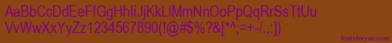 More about Arial80n Font Arial80n Font – Purple Fonts on Brown Background