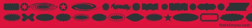 Buttba Font – Black Fonts on Red Background
