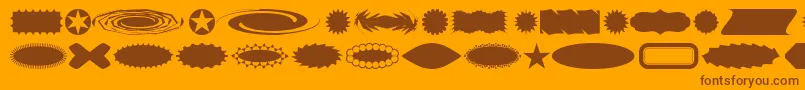 Buttba Font – Brown Fonts on Orange Background