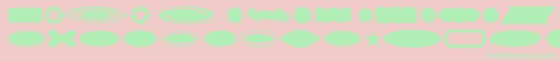 Buttba Font – Green Fonts on Pink Background
