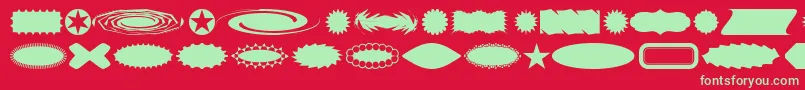 Buttba Font – Green Fonts on Red Background