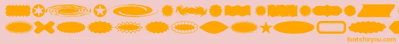 Buttba Font – Orange Fonts on Pink Background