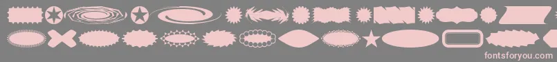 Buttba Font – Pink Fonts on Gray Background