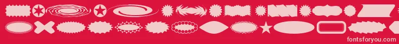 Buttba Font – Pink Fonts on Red Background