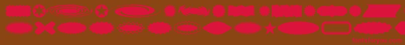Buttba Font – Red Fonts on Brown Background