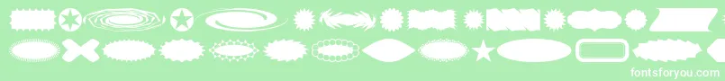 Buttba Font – White Fonts on Green Background