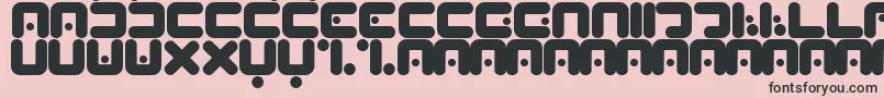Peabrain Font – Black Fonts on Pink Background