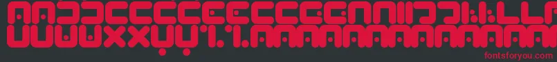 Peabrain Font – Red Fonts on Black Background