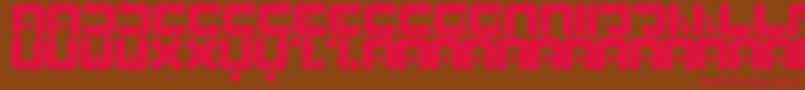 Peabrain Font – Red Fonts on Brown Background
