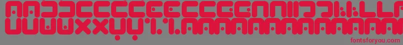 Peabrain Font – Red Fonts on Gray Background