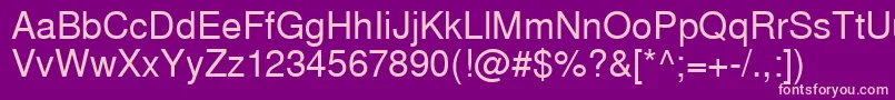 Westsansssk Font – Pink Fonts on Purple Background