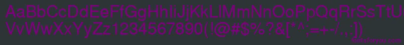 Westsansssk Font – Purple Fonts on Black Background