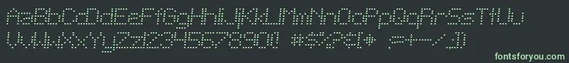 SftelegraphiclightBoldital-fontti – vihreät fontit mustalla taustalla