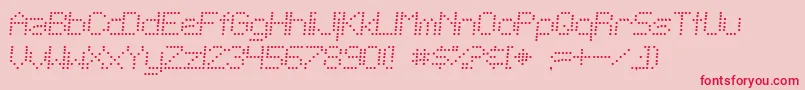 SftelegraphiclightBoldital Font – Red Fonts on Pink Background