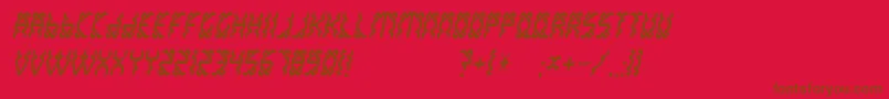 Whitelak Font – Brown Fonts on Red Background