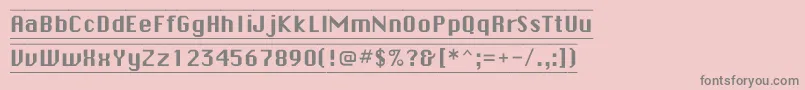 Шрифт Buttonplainflf – серые шрифты на розовом фоне