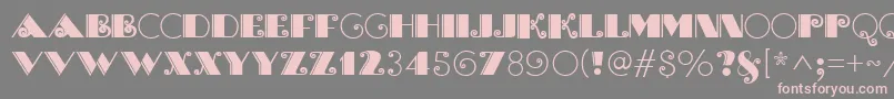 BrasileiroOneMedium Font – Pink Fonts on Gray Background