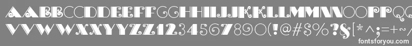 BrasileiroOneMedium Font – White Fonts on Gray Background