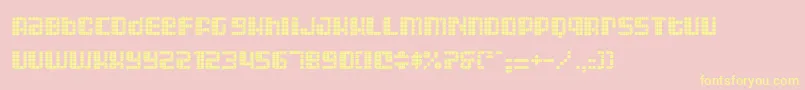 Astrii Font – Yellow Fonts on Pink Background