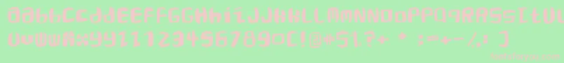 Roaringtwentiestwo Font – Pink Fonts on Green Background