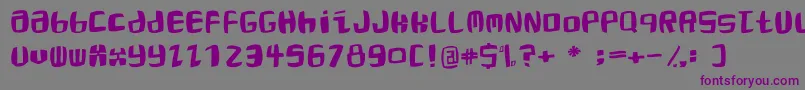 Roaringtwentiestwo Font – Purple Fonts on Gray Background