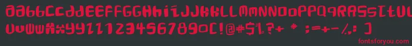 Roaringtwentiestwo Font – Red Fonts on Black Background