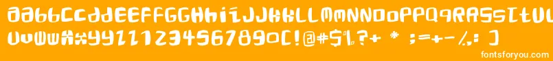 Roaringtwentiestwo Font – White Fonts on Orange Background