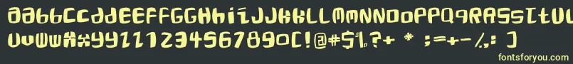 Roaringtwentiestwo Font – Yellow Fonts on Black Background