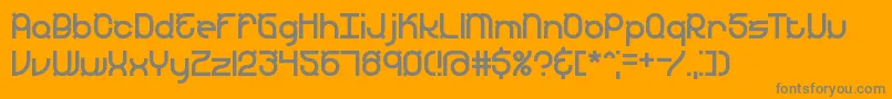 YearendBrk Font – Gray Fonts on Orange Background