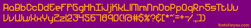 fuente YearendBrk – Fuentes Naranjas Sobre Fondo Morado