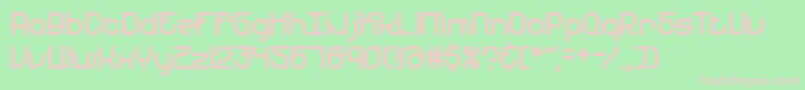 YearendBrk Font – Pink Fonts on Green Background