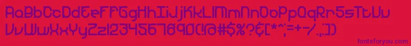 YearendBrk Font – Purple Fonts on Red Background