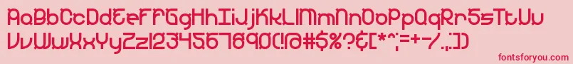 YearendBrk Font – Red Fonts on Pink Background